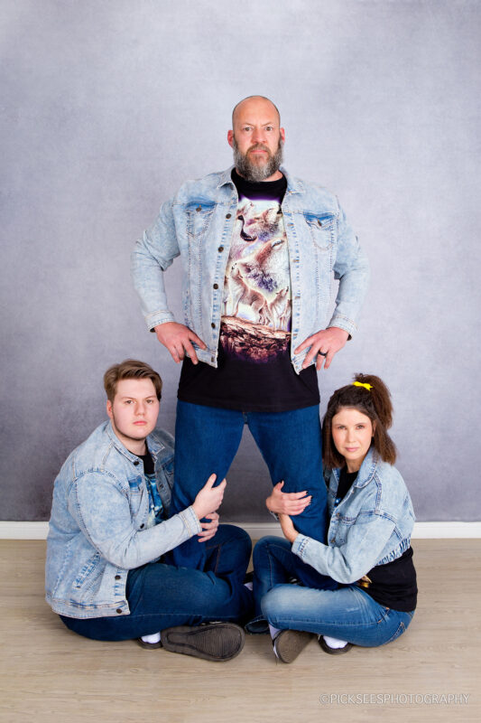 Awkward 80's Style Family Photo Session Pretoria East